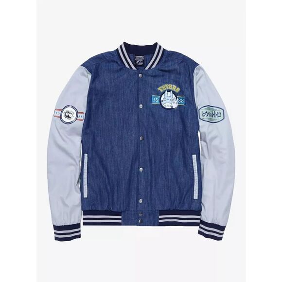 Studio Ghibli My Neighbor Totoro Circle Portrait Varsity Jacket Size M - Picture 6 of 11